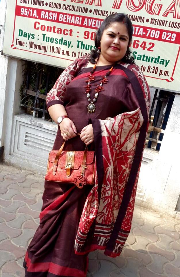 Batik on tussar from Angachaya by Nisupta Bhattacharya